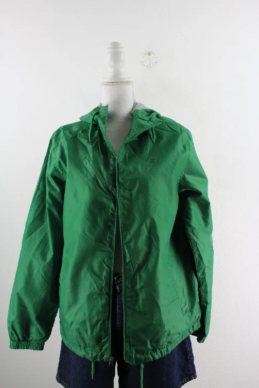 Vintage Green Jacket (S) Front Pockets Side Pockets Patch Pockets