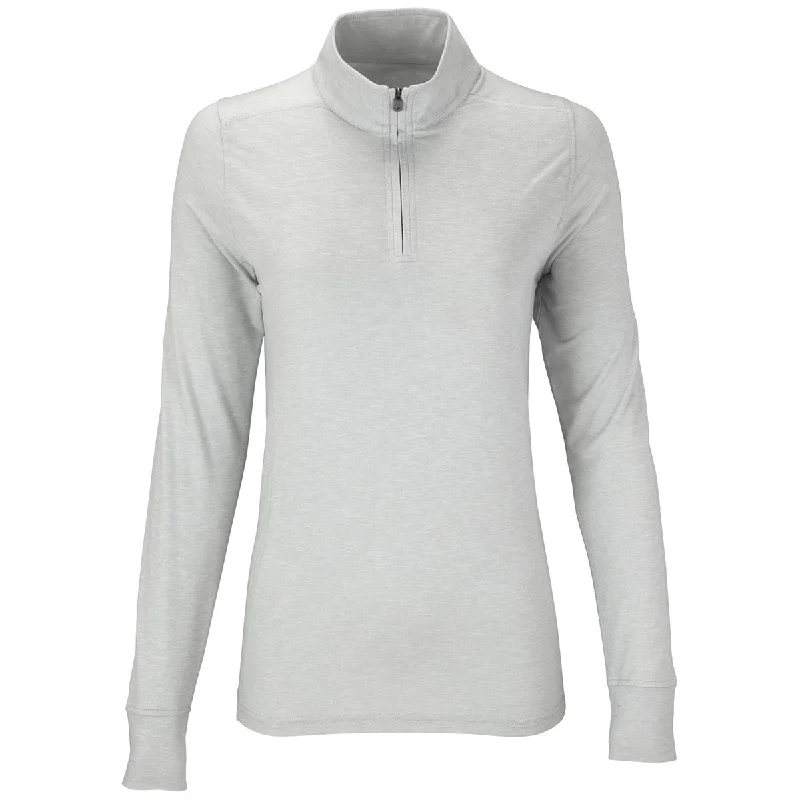 Vansport Women's Silver Zen Pullover V-Neck Stylish Pullover