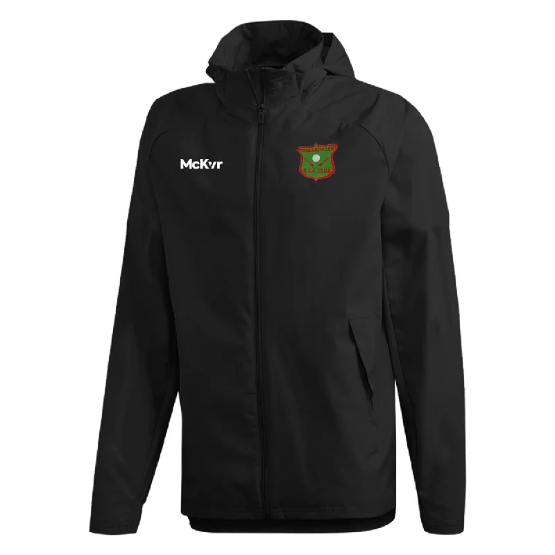 Mc Keever Graigue Cullen GAA Core 22 Rain Jacket - Adult - Black Hooded Jacket Caped Jacket Shawl Collar Jacket