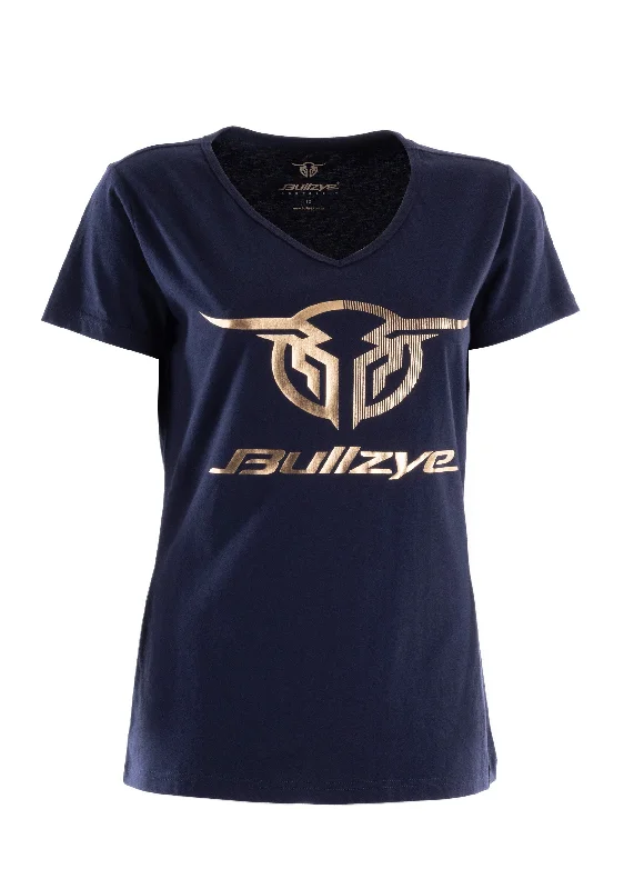 Bullzye Ladies Authentic Short Sleeve Tee - Navy - BCP2502225 Cozy Warm Stylish