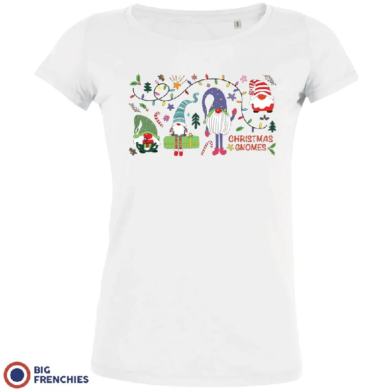 Christmas Gnomes Women's Organic Tee Rayon Velvet Corduroy