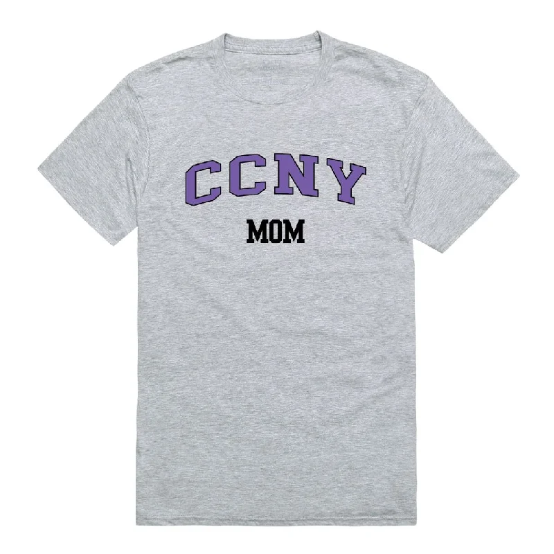 City College of New York Beavers Mom T-Shirts Notch Collar Peter Pan Collar Cowl Neck