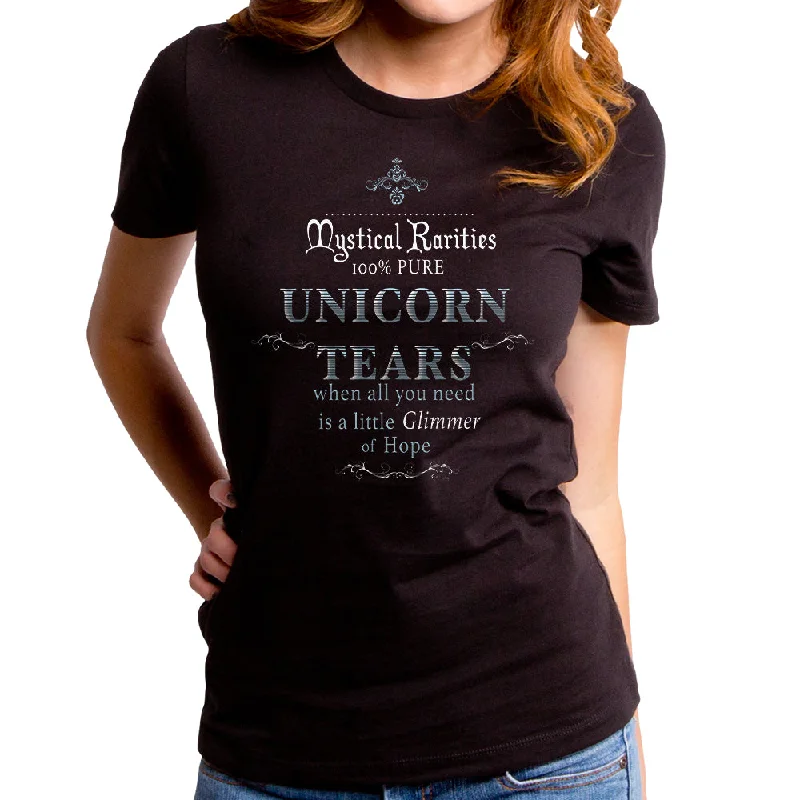 Unicorn Tears Women's T-Shirt Faux Fur Fabric Real Fur Fabric Shearling Fabric