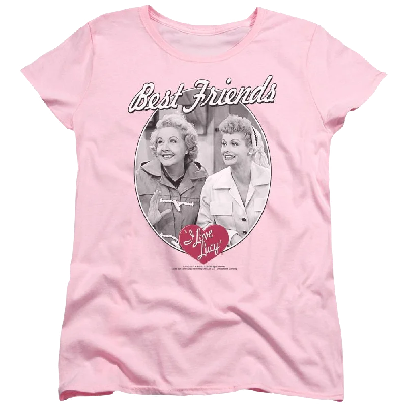 I Love Lucy Best Friends Women's T-Shirt Faux Fur Fabric Real Fur Fabric Shearling Fabric