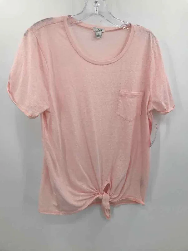 Pre-Owned J Crew Pink Size Medium T-shirt Fashionable Trendy Casual