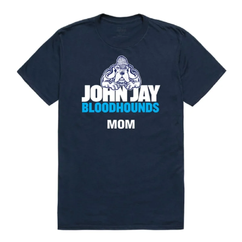 John Jay College of Criminal Justice Bloodhounds Mom T-Shirts Solid Color Striped Floral