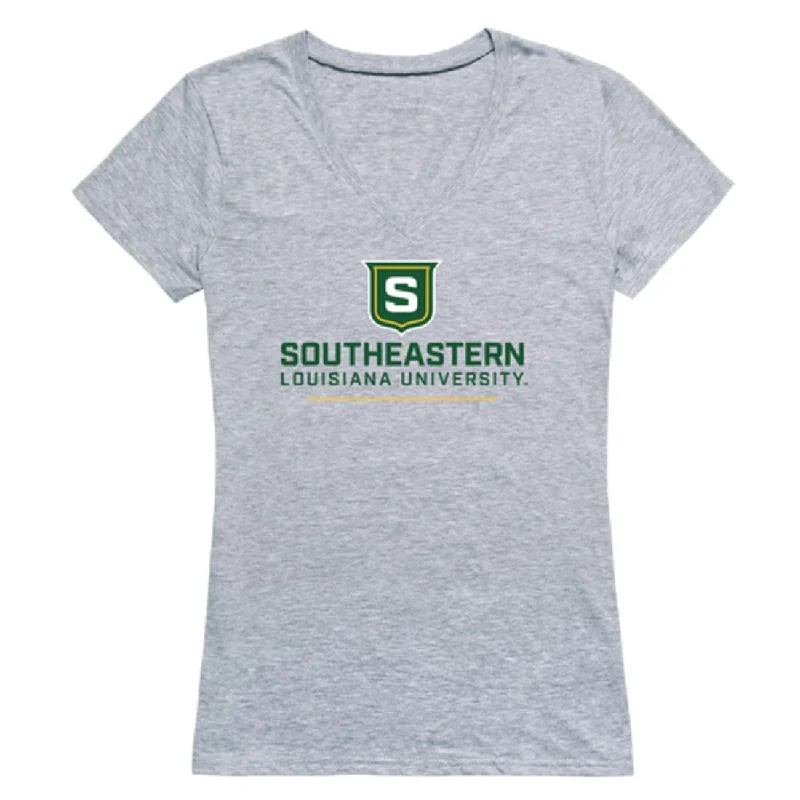 Southeastern Lou Lions Womens Seal T-Shirt Hooded Caped Shawl Collar