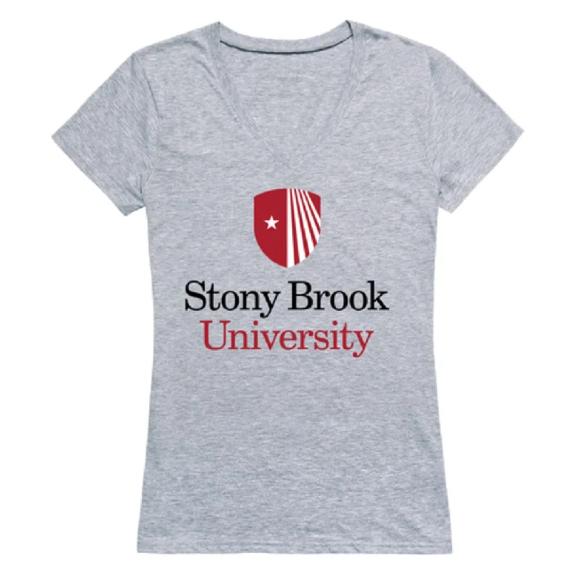 Stony Brook Seawolves Womens Seal T-Shirt Hooded Caped Shawl Collar