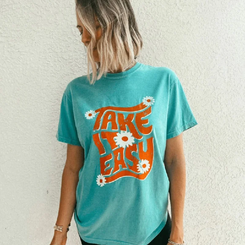 Take It Easy Tee Rayon Fabric Velvet Fabric Corduroy Fabric