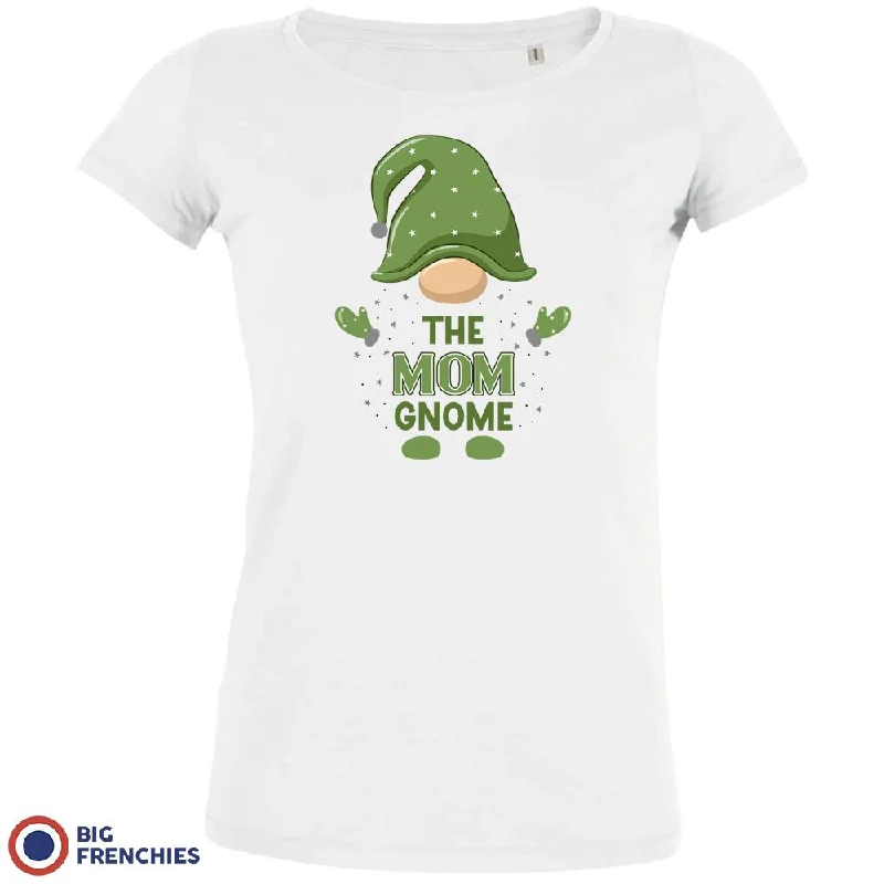 The Mom Gnome Christmas Women's Organic Tee Mesh Blend Leather Blend Suede Blend