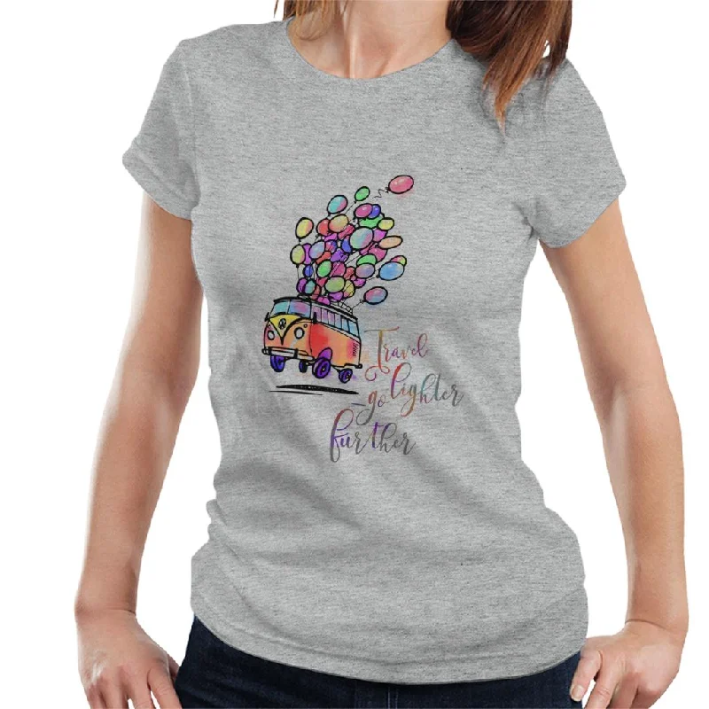 Volkswagen Campervan Travel Go Lighter Further Women's T-Shirt Fitted T-Shirt Seamless Stretchy