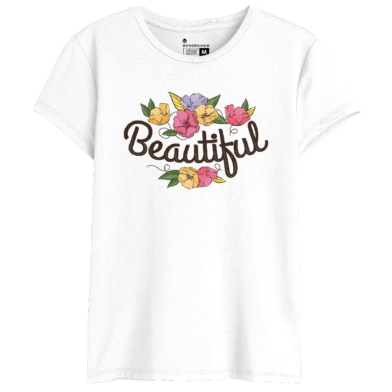 Beautiful Women Graphic Printed Tees Nylon Fabric Polyester Fabric Spandex Fabric