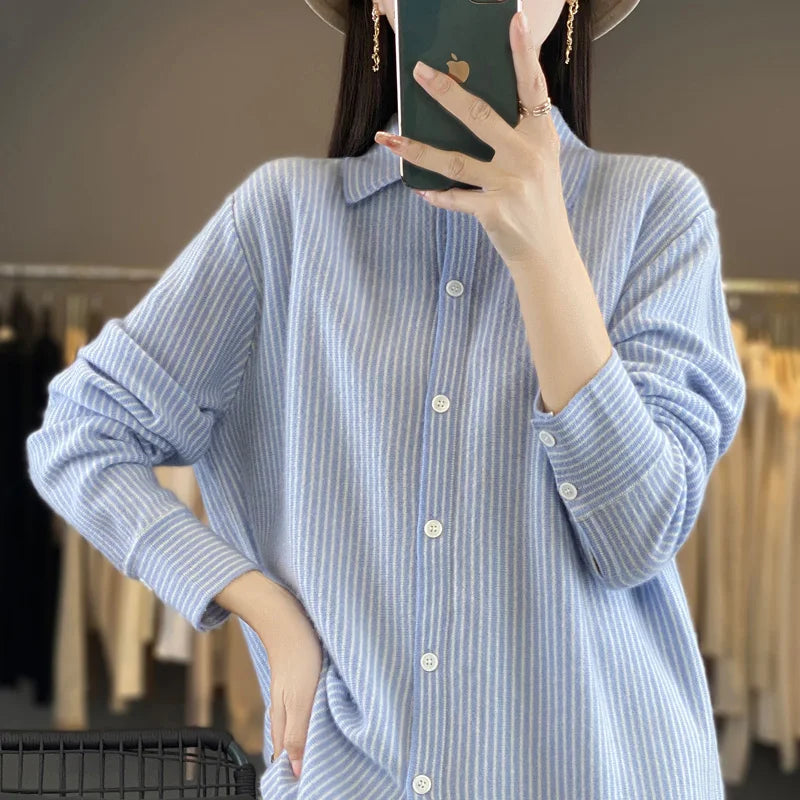 Women's Thin Style Shirt Soft Layered Multi-layer Single Layer